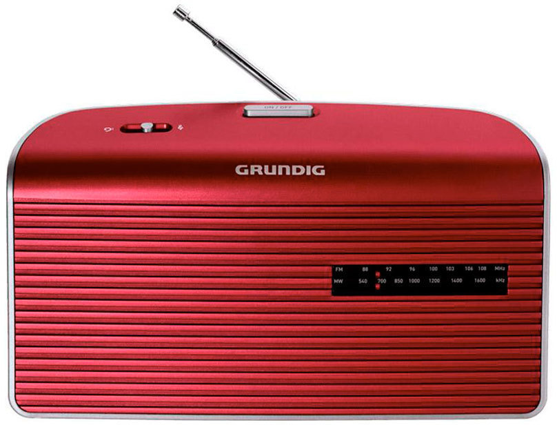 AUDIO PORTATIL RADIO TRANSISTOR Radio transistor Grundig Music 60 rojo Grundig