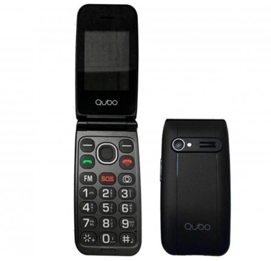 Telefono Qubo NEO 2.4" Bluetooth Camara Negro