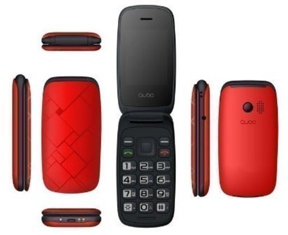 Telefono Qubo NEO 2.4" Bluetooth Camara Rojo