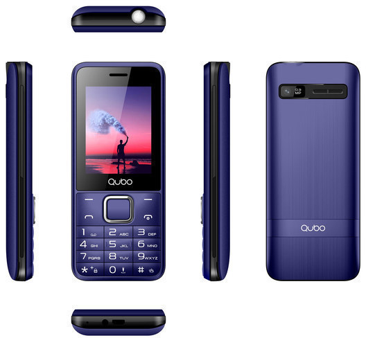 Telefono Qubo X229 2.4" Bluetooth Camara Azul