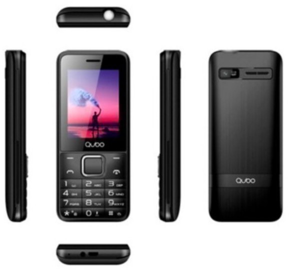 Telefono Qubo X229 2.4" Bluetooth Camara Negro