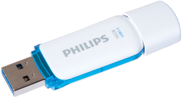 Pendrive Philips SNOW 16gb Azul 3.0